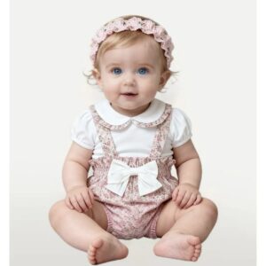 Salopette fiocco in cotone