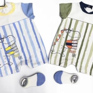 Pagliaccetto in cotone con accessori